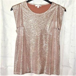 Stella & Dot Maette Cap Sleeve Sparkly Top, Size S